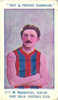 1905 Wills's Past & Present Champions #13 William Hannaysee Front